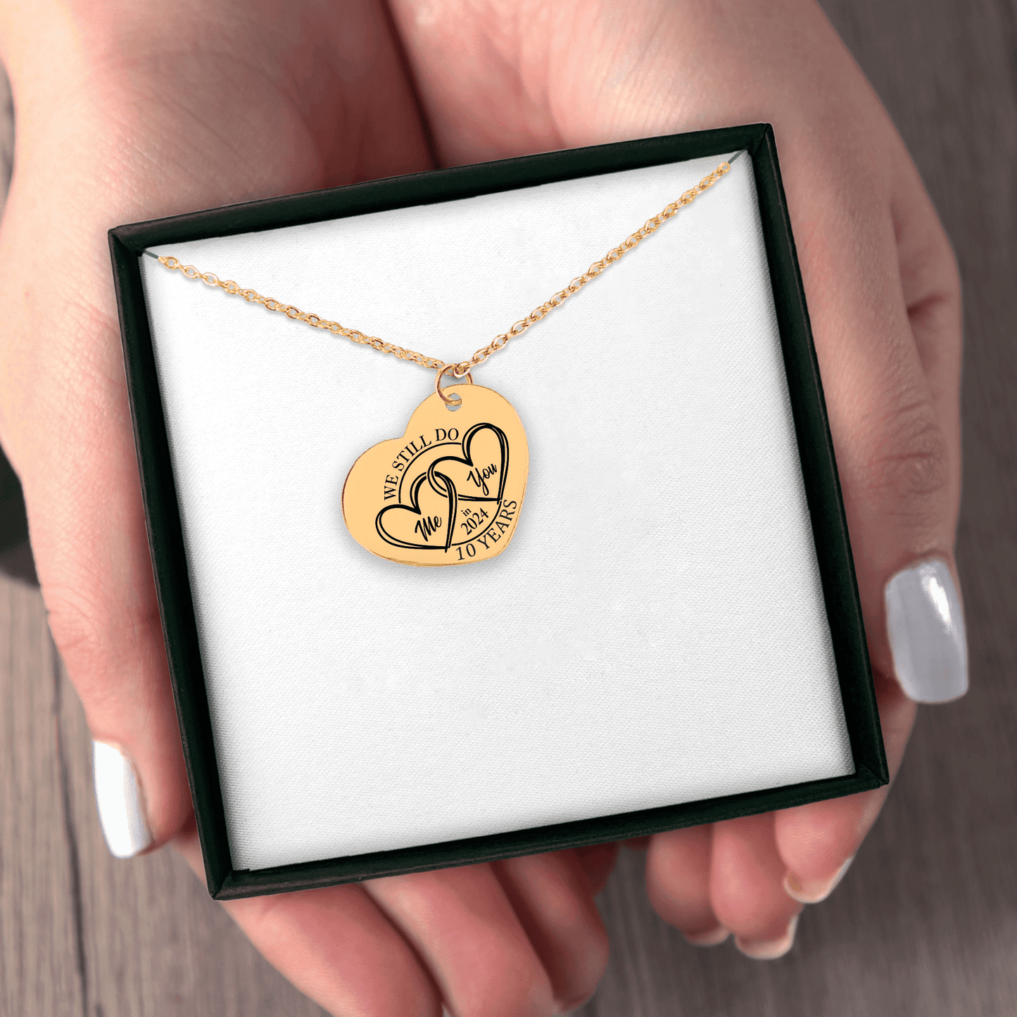 10th Year Anniversay Heart Necklace