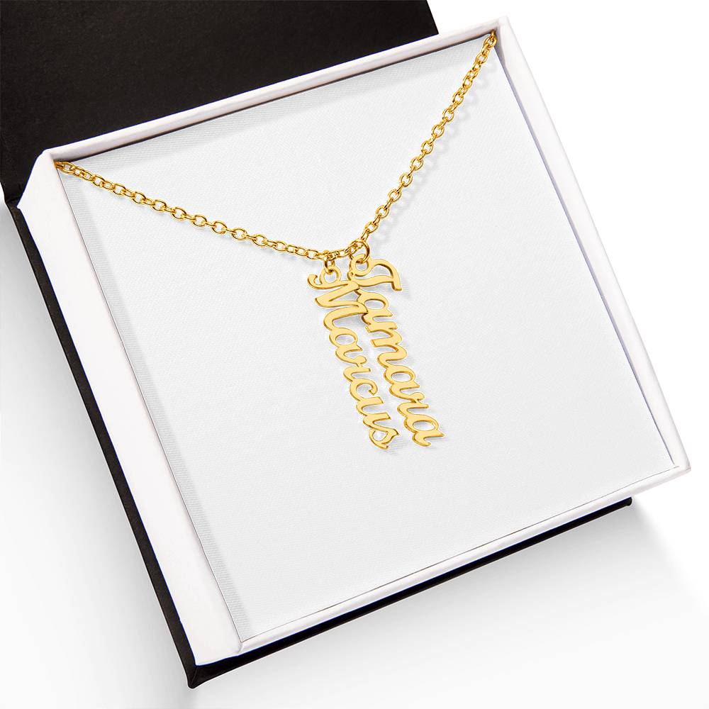 Multi Vertical Name Necklace