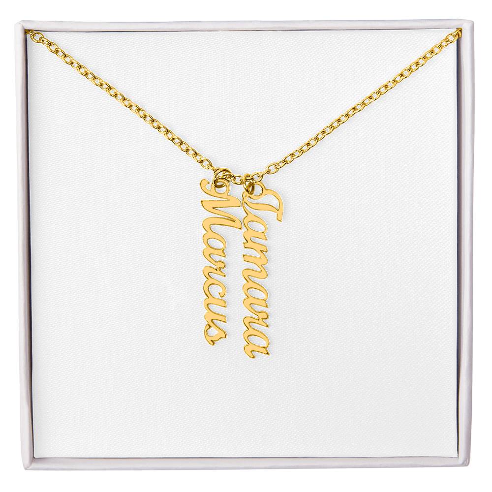 Multi Vertical Name Necklace