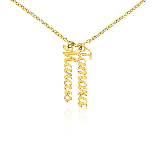 Multi Vertical Name Necklace