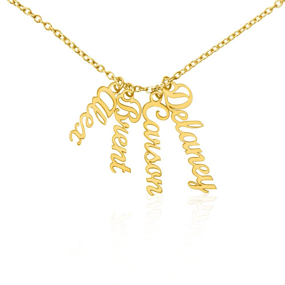 Multi Vertical Name Necklace