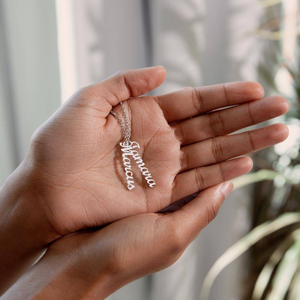 Multi Vertical Name Necklace