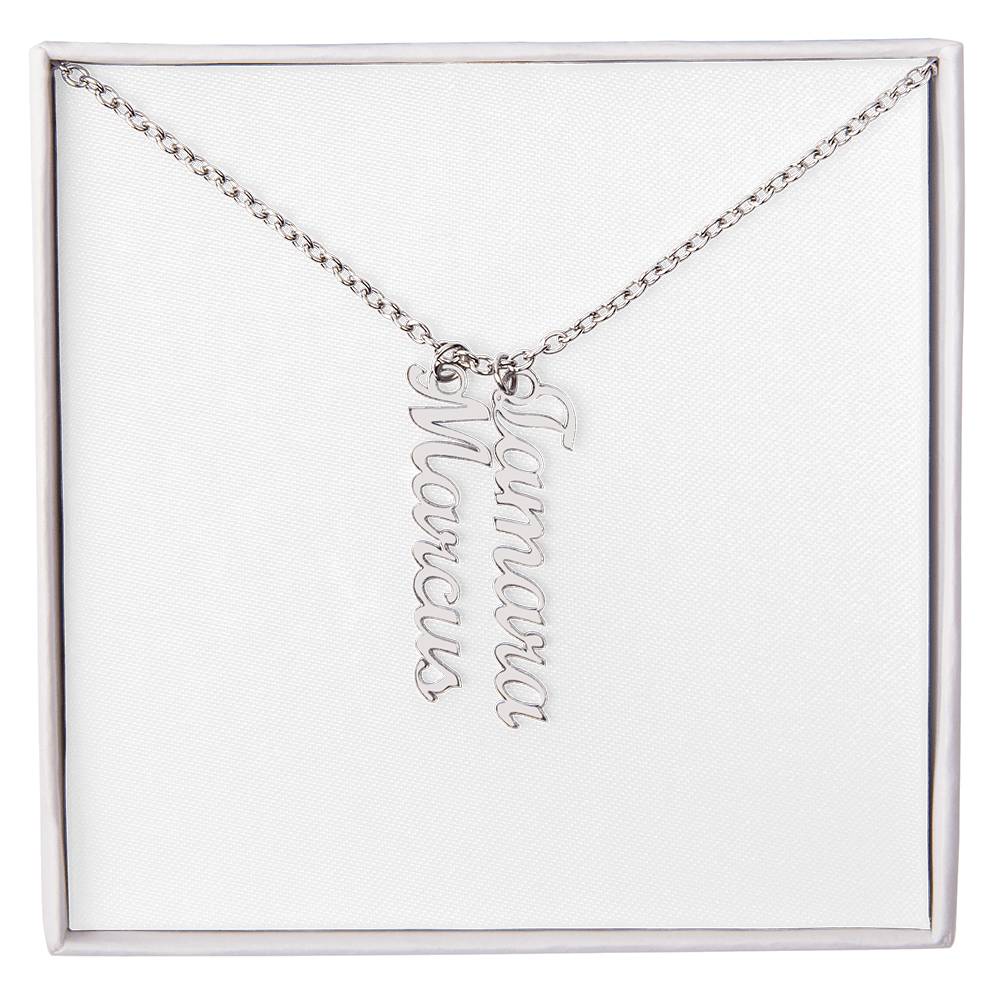 Multi Vertical Name Necklace