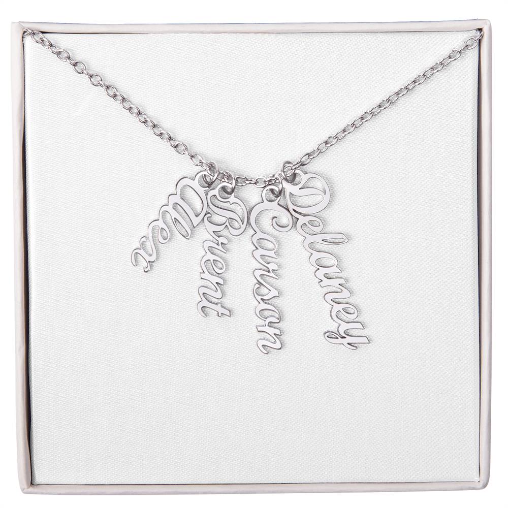 Multi Vertical Name Necklace