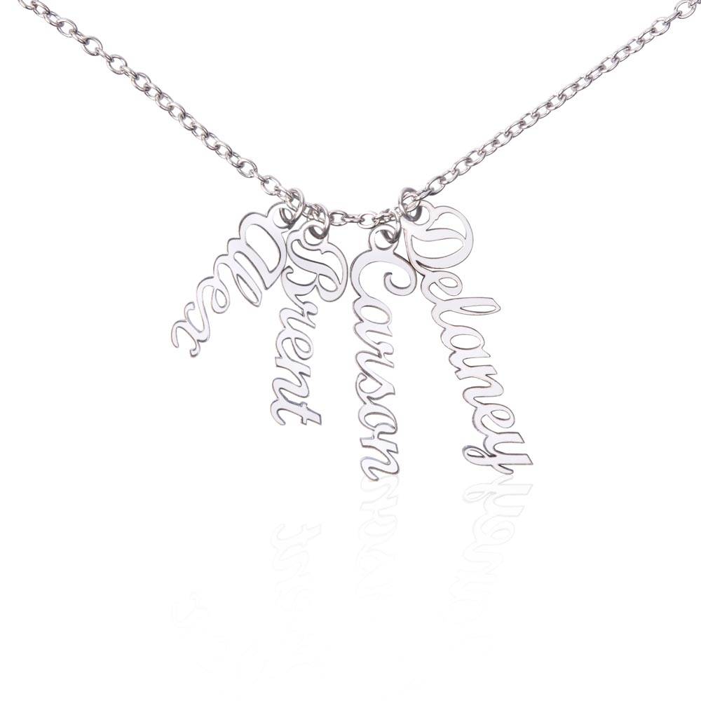 Multi Vertical Name Necklace