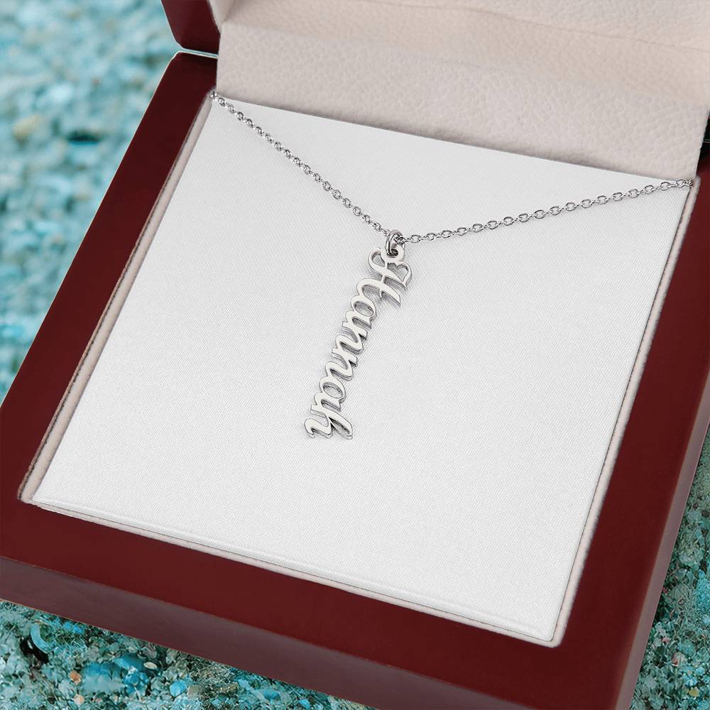 Multi Vertical Name Necklace