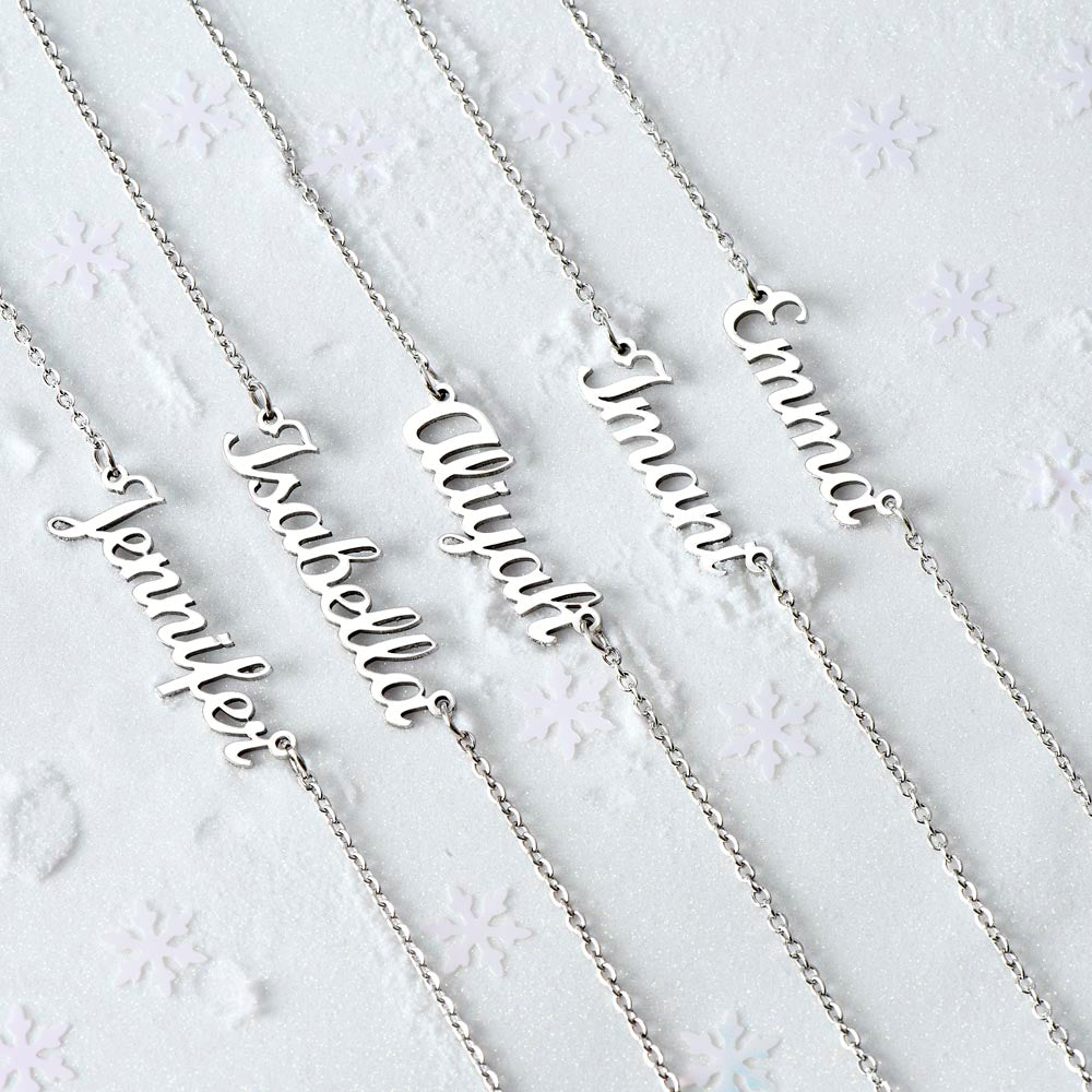 Name Necklace With Alphabets