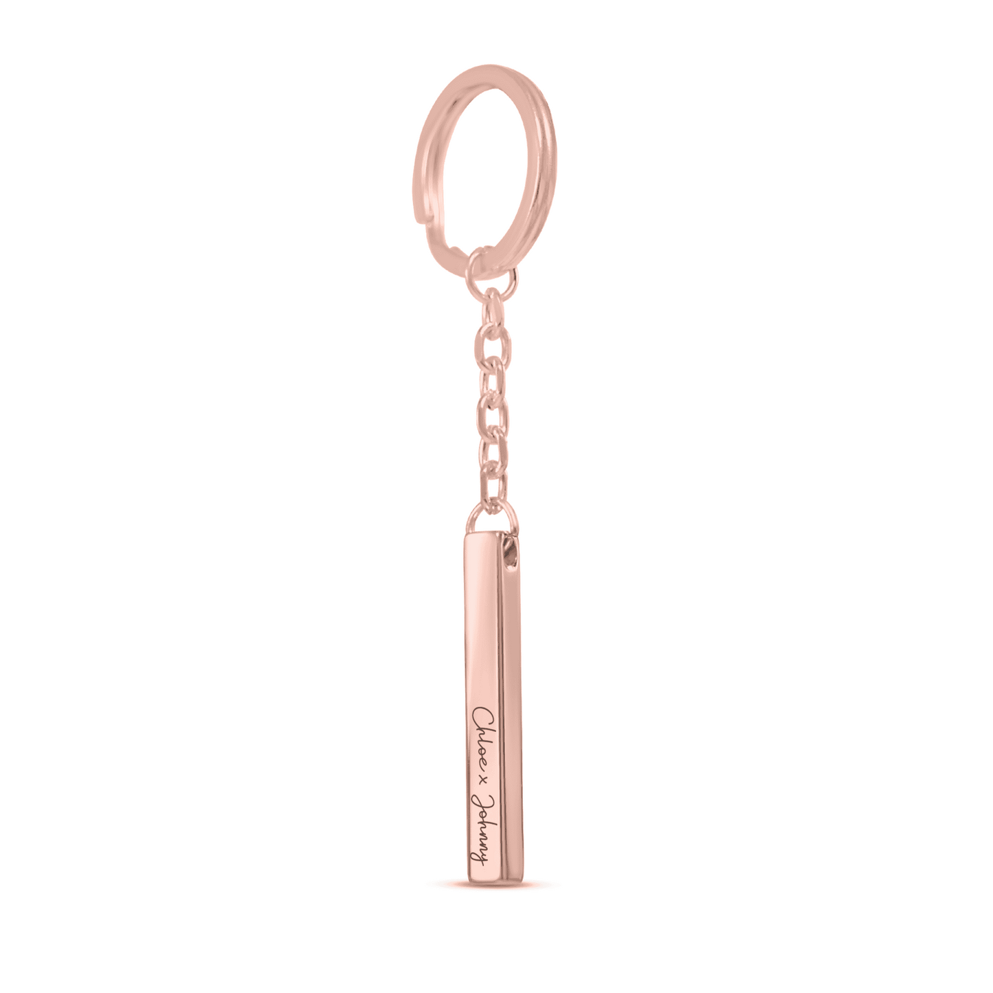 Sleek Bar Name Keychain