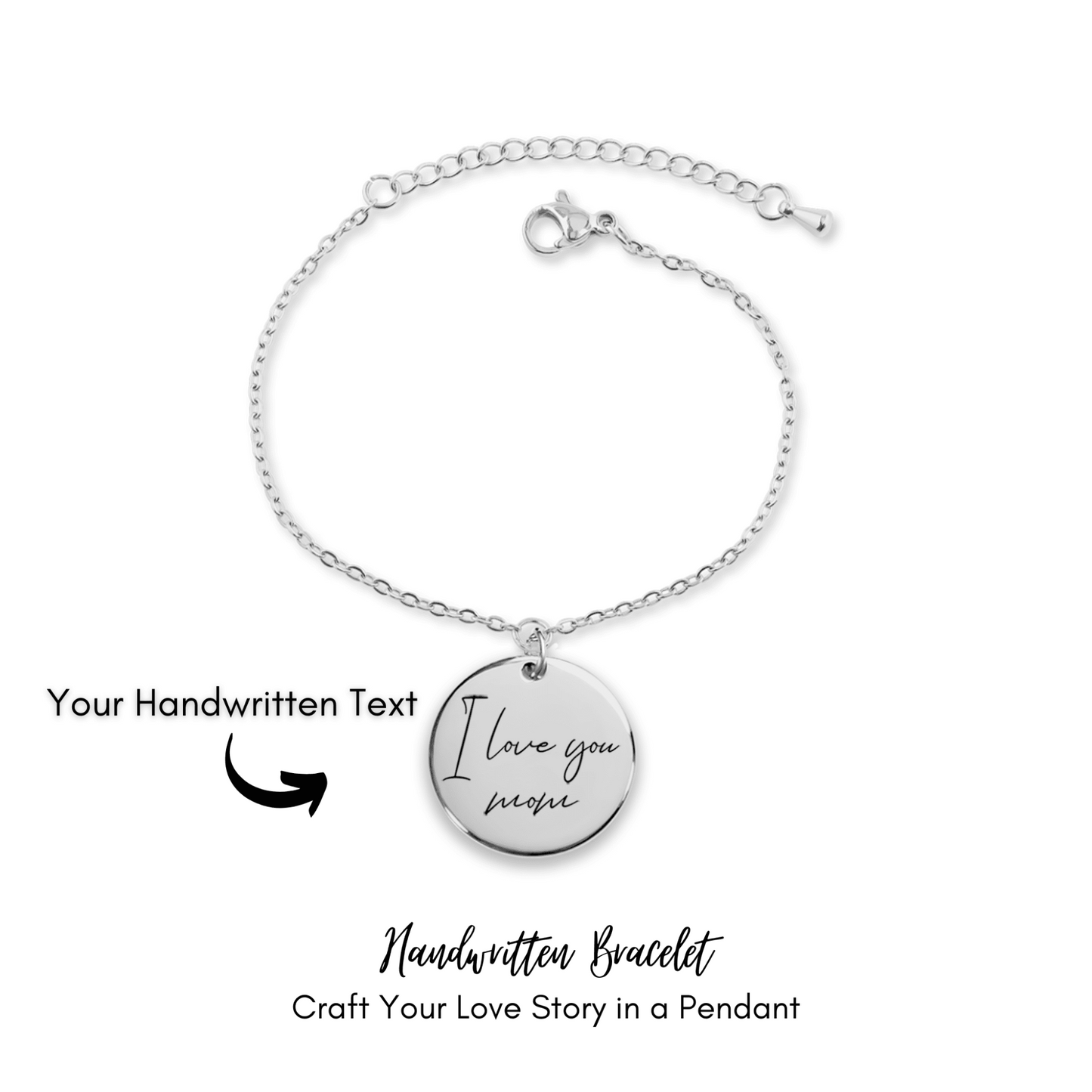 Handwritten Text Bracelet