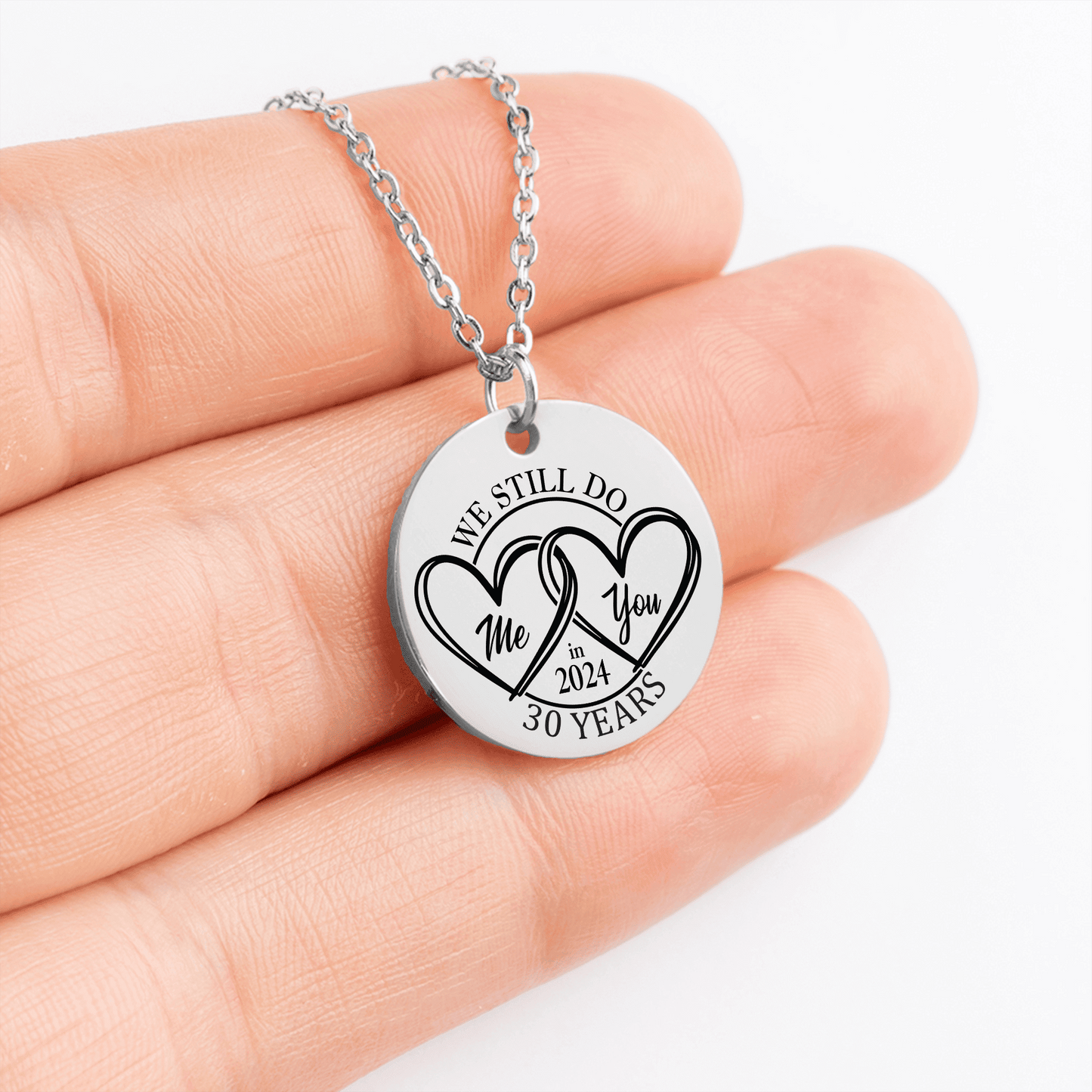 30th Years Anniversary Coin Necklace