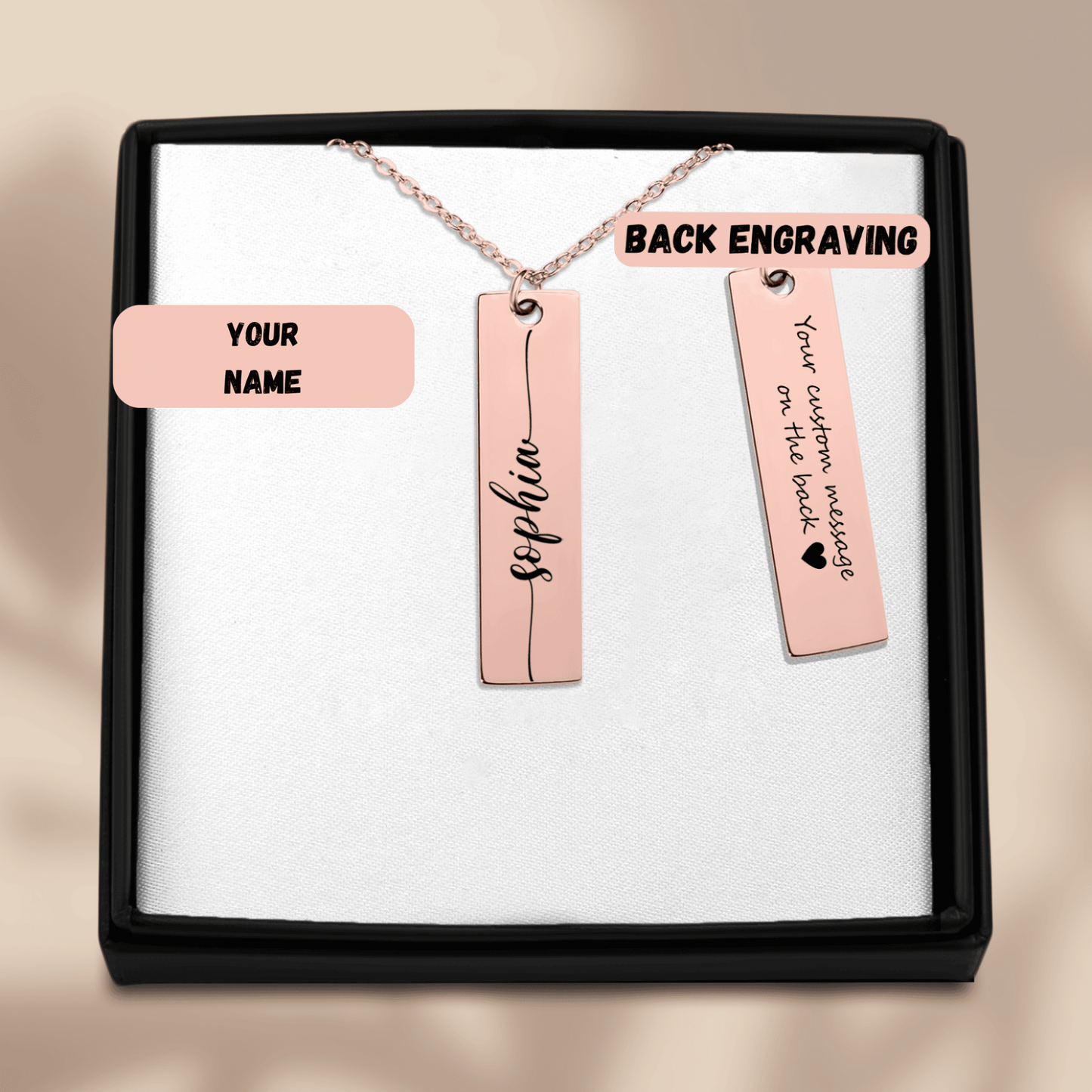 Custom Name Pendant Necklace