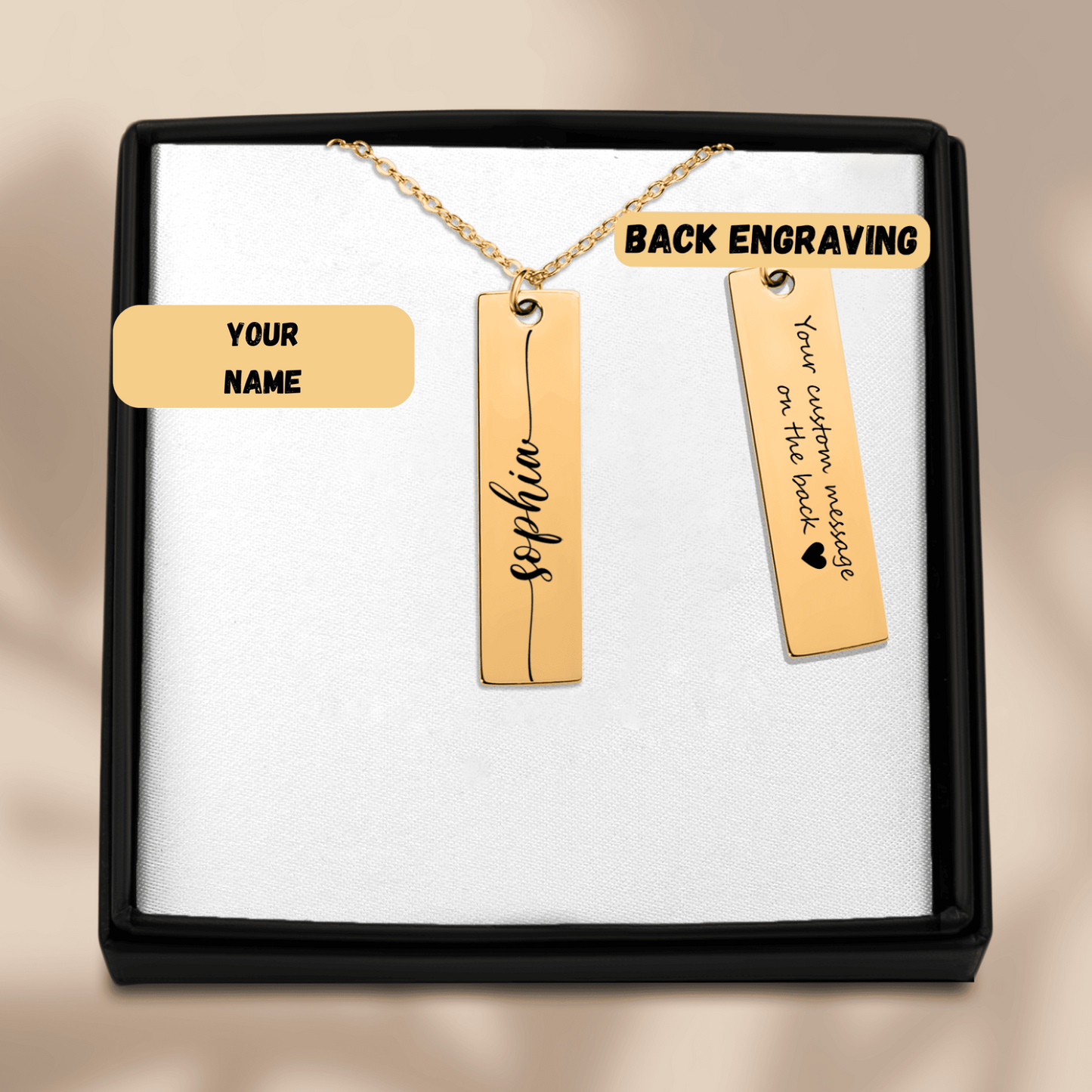 Custom Name Pendant Necklace